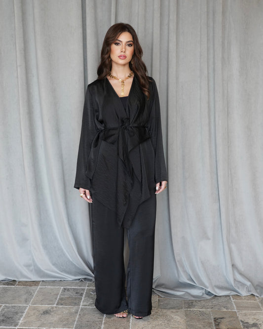 Black Silky Set