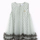 Olive cotton tulle dress