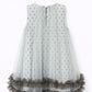 Olive cotton tulle dress