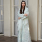 Mint Embroidery Kaftan With Shaila