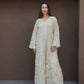 Mint Pearl Petals Kaftan with Sheila