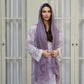 Lavender Embroidery Kaftan With Shaila