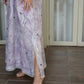 Lavender Embroidery Kaftan With Shaila