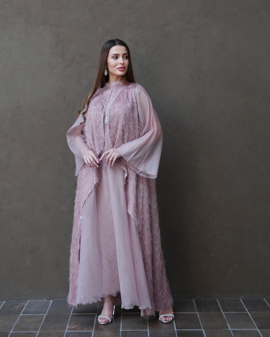 Dusty Pink Silky Chiffon