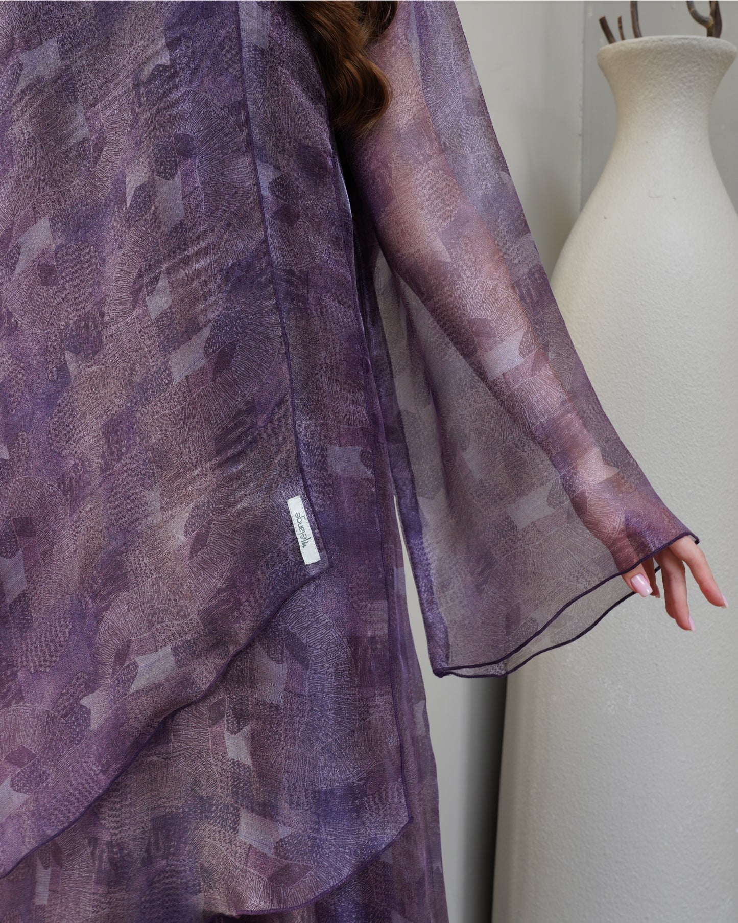 Grape Layered Organza
