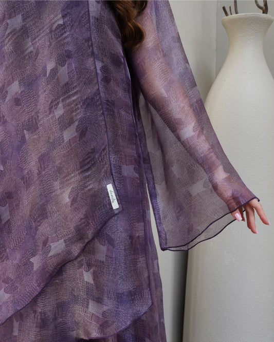 Grape Layered Organza