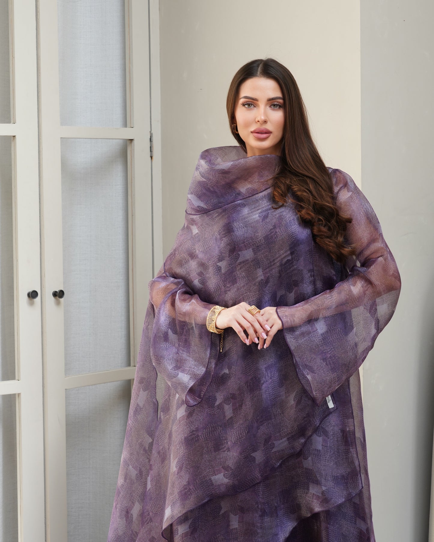 Grape Layered Organza