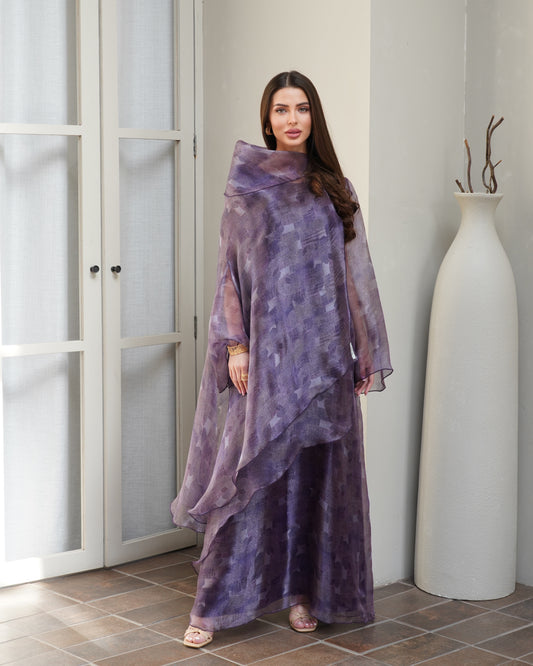 Grape Layered Organza