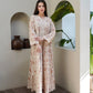 Nude Pearl Petals Kaftan with Sheila
