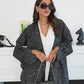 Grey Denim Abaya