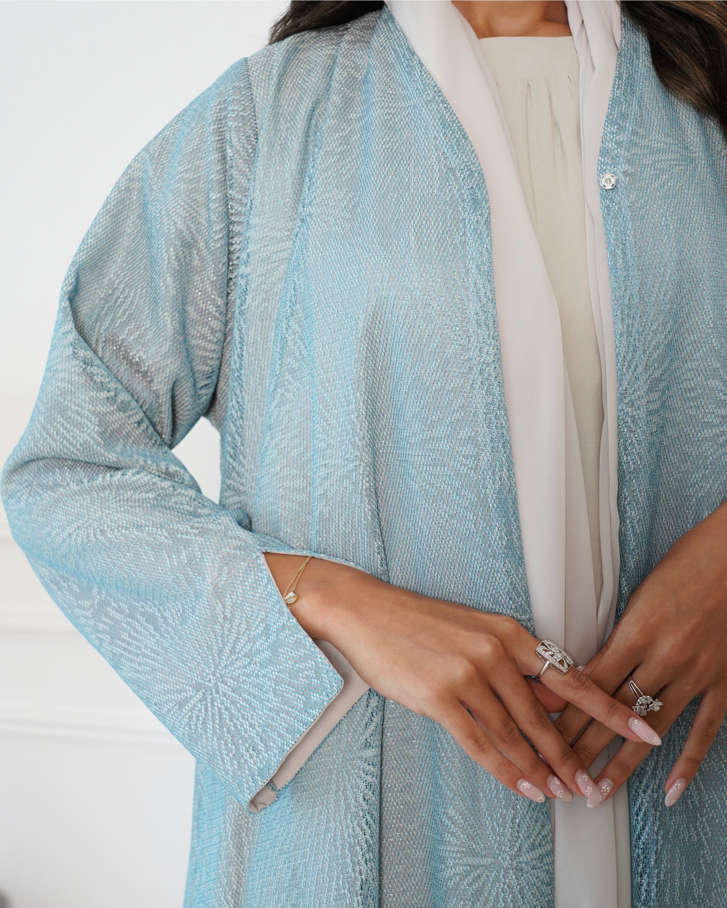 Sky Blue Abaya
