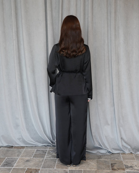 Black Silky Set
