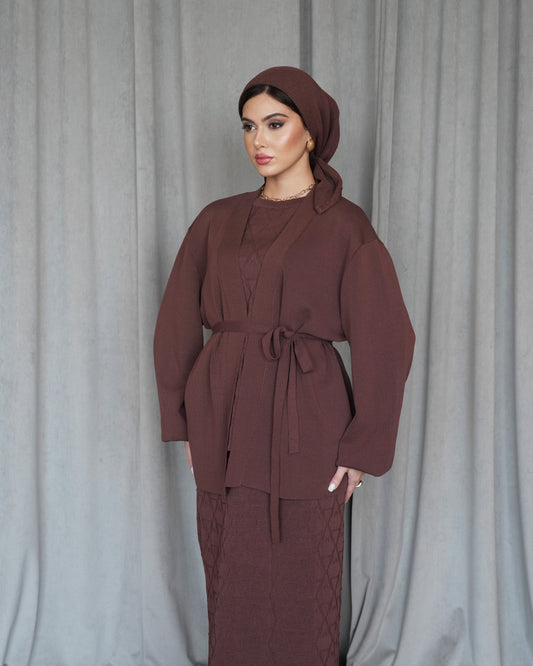 Brown Knit Set