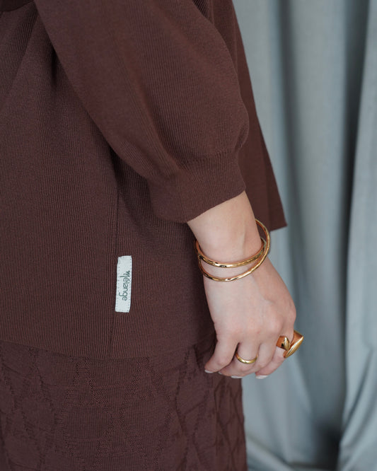 Brown Knit Set