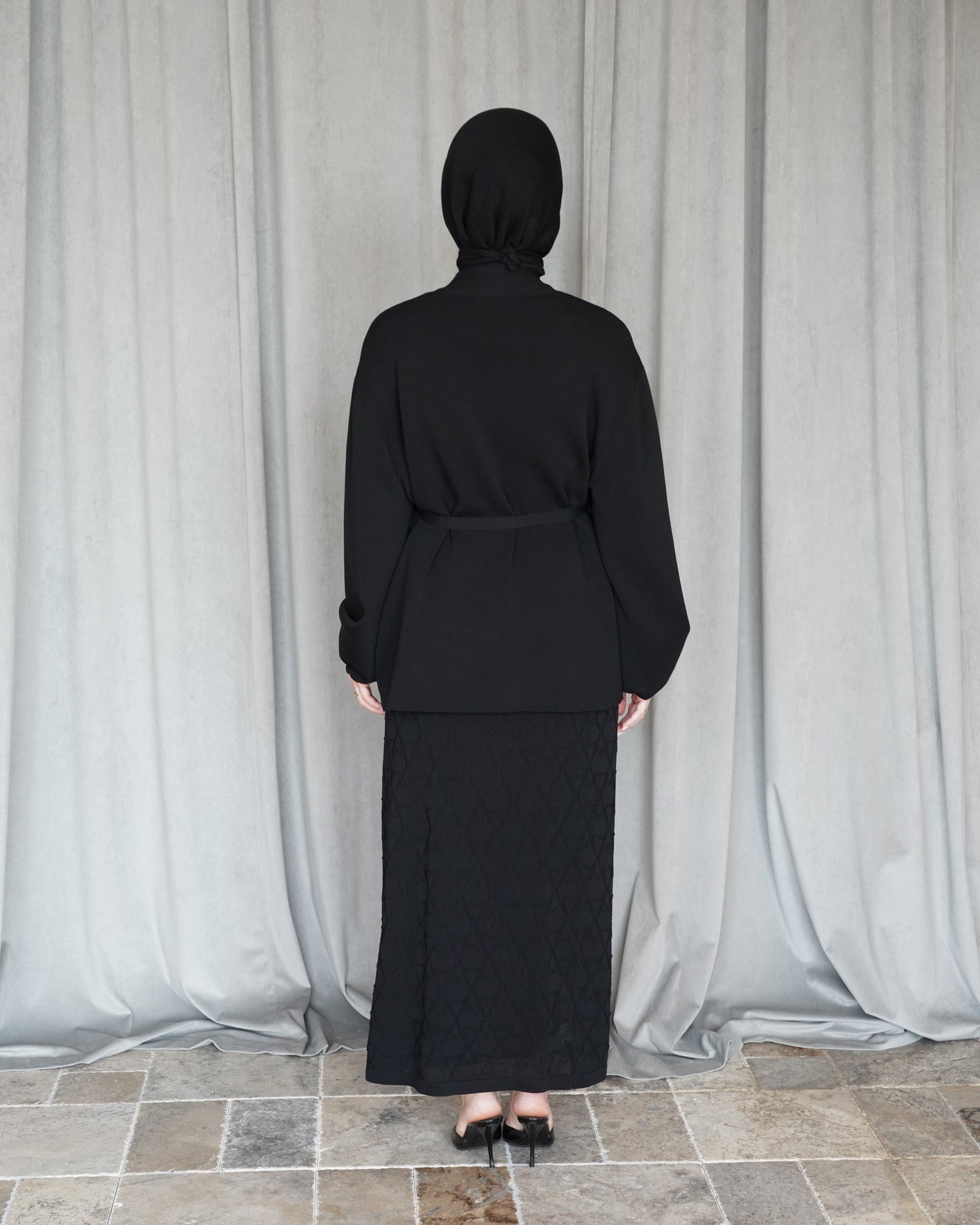 Black Knit Set