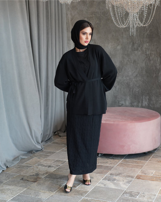 Black Knit Set