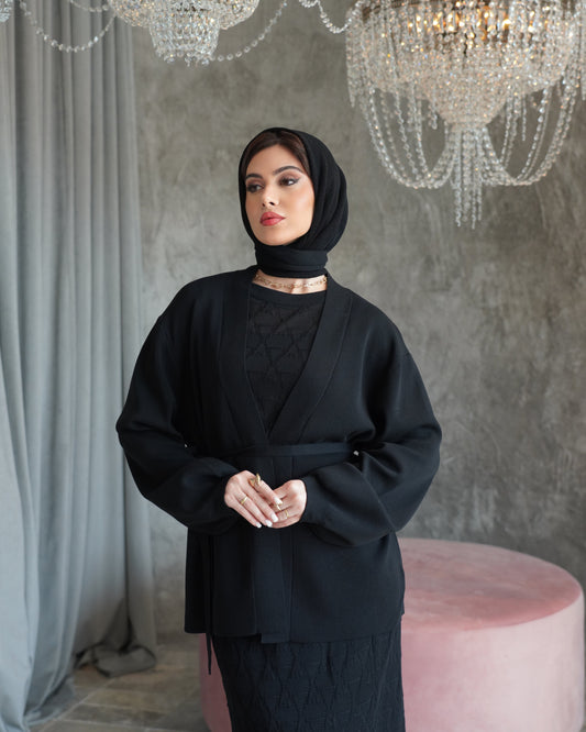 Black Knit Set