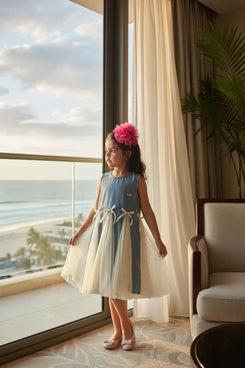 Denim Tulle Dress