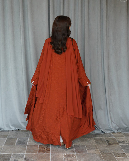 Burnt Amber Abaya