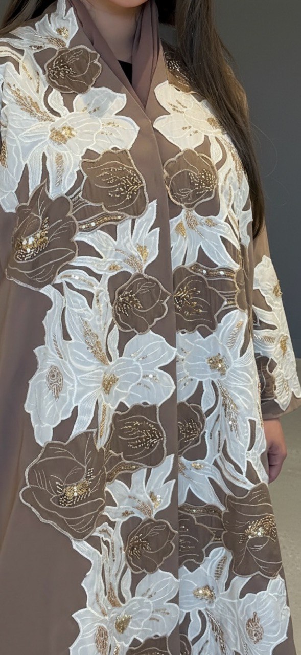 Blush Brown Lily Abaya